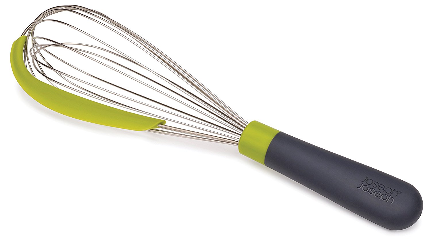 2-In-1 Collapsible Balloon and Flat Whisk Silicone Coated Steel