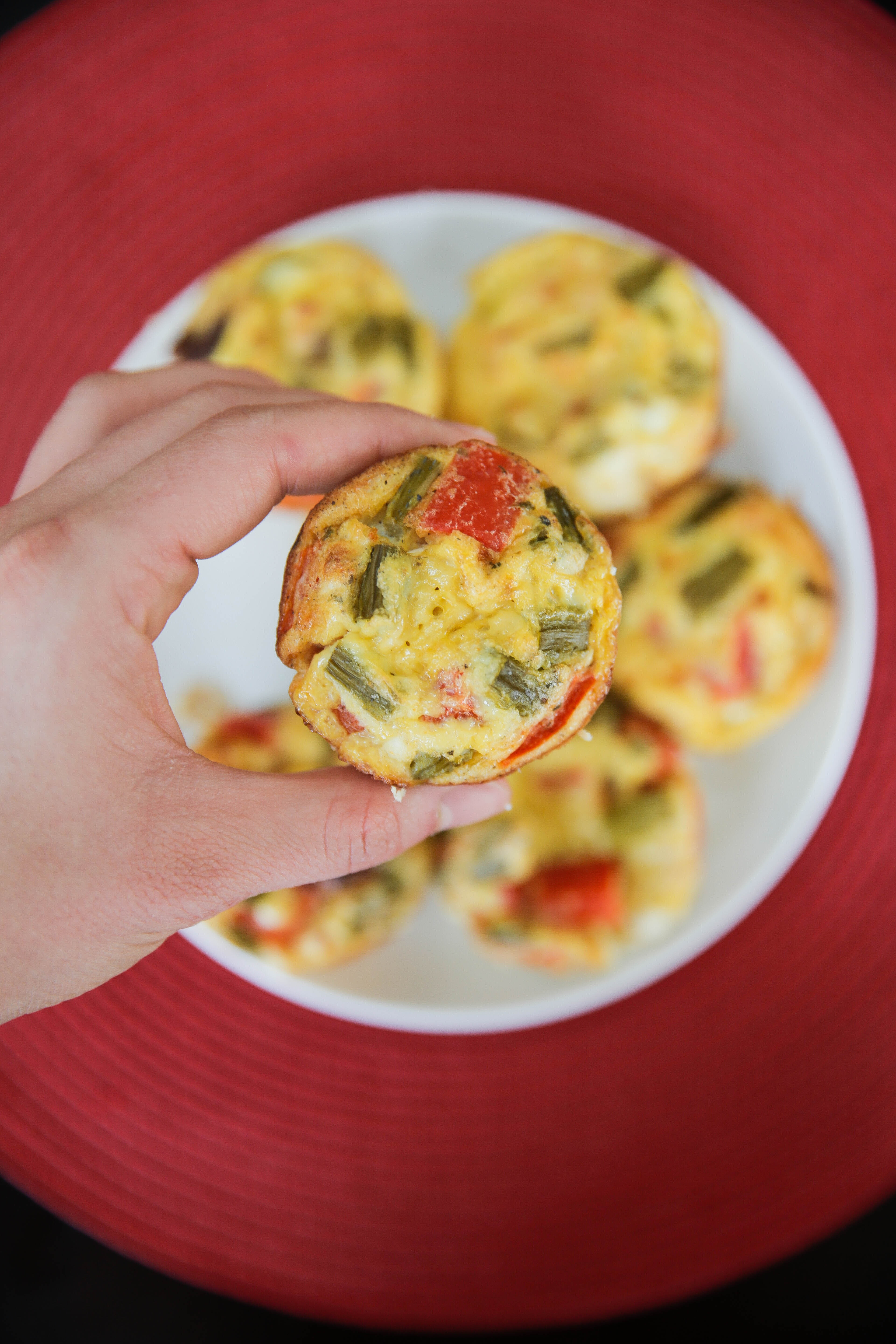 Eggs with legs: Mini Omelets on-the-go