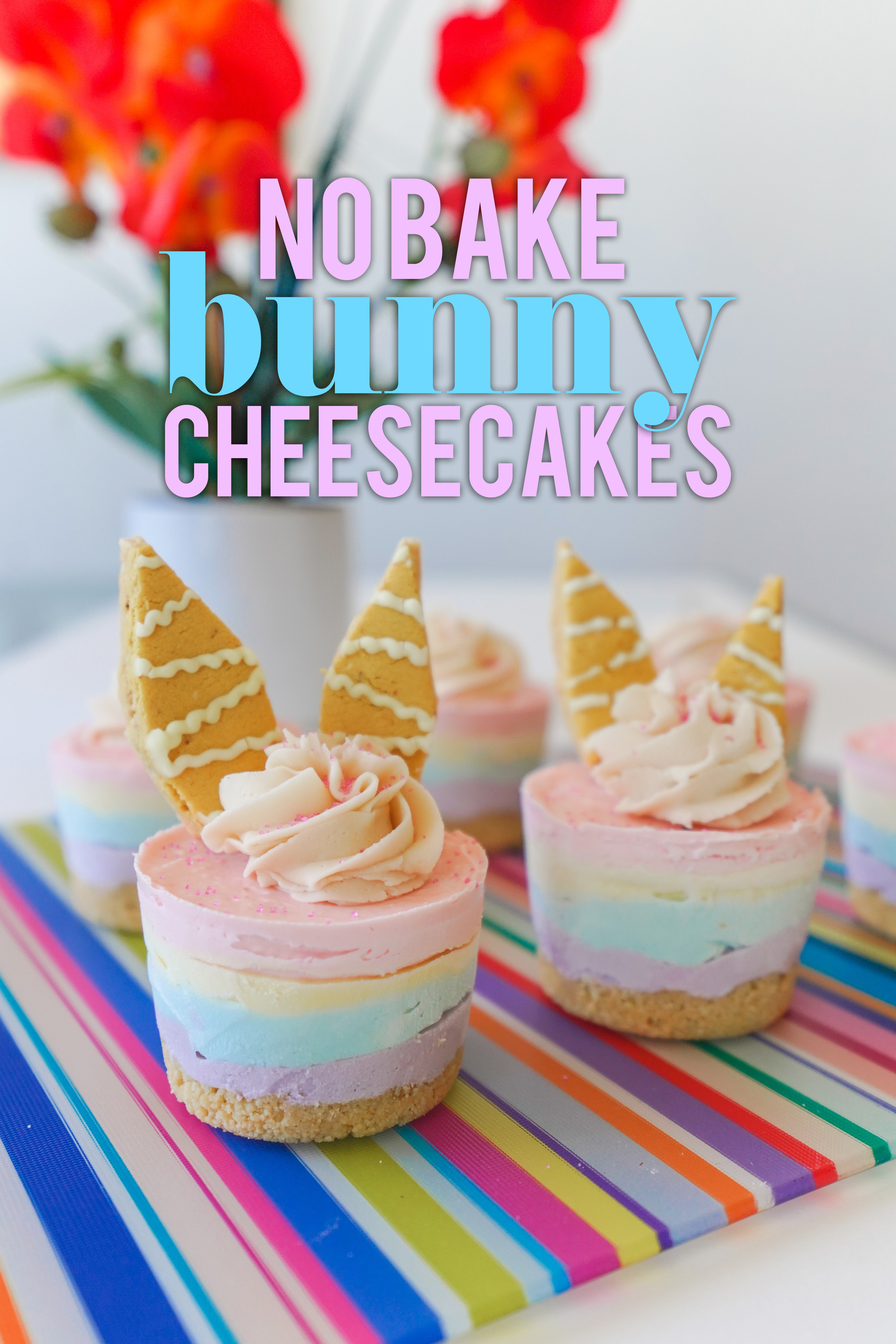 No Bake Bunny Cheesecakes
