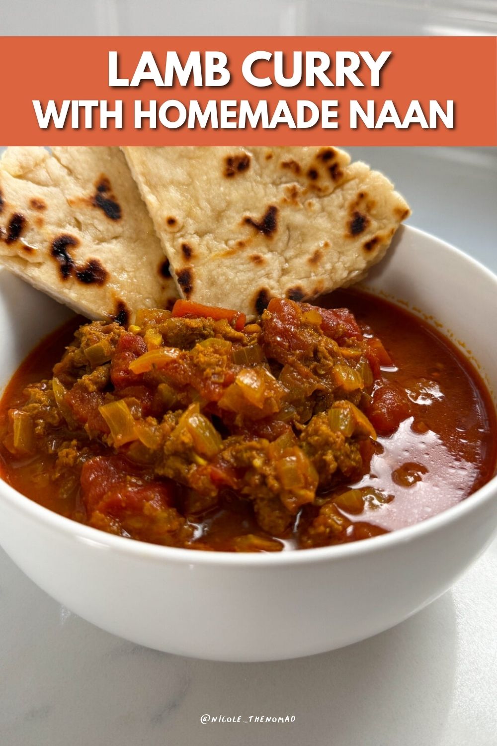 lamb curry with homemade naan