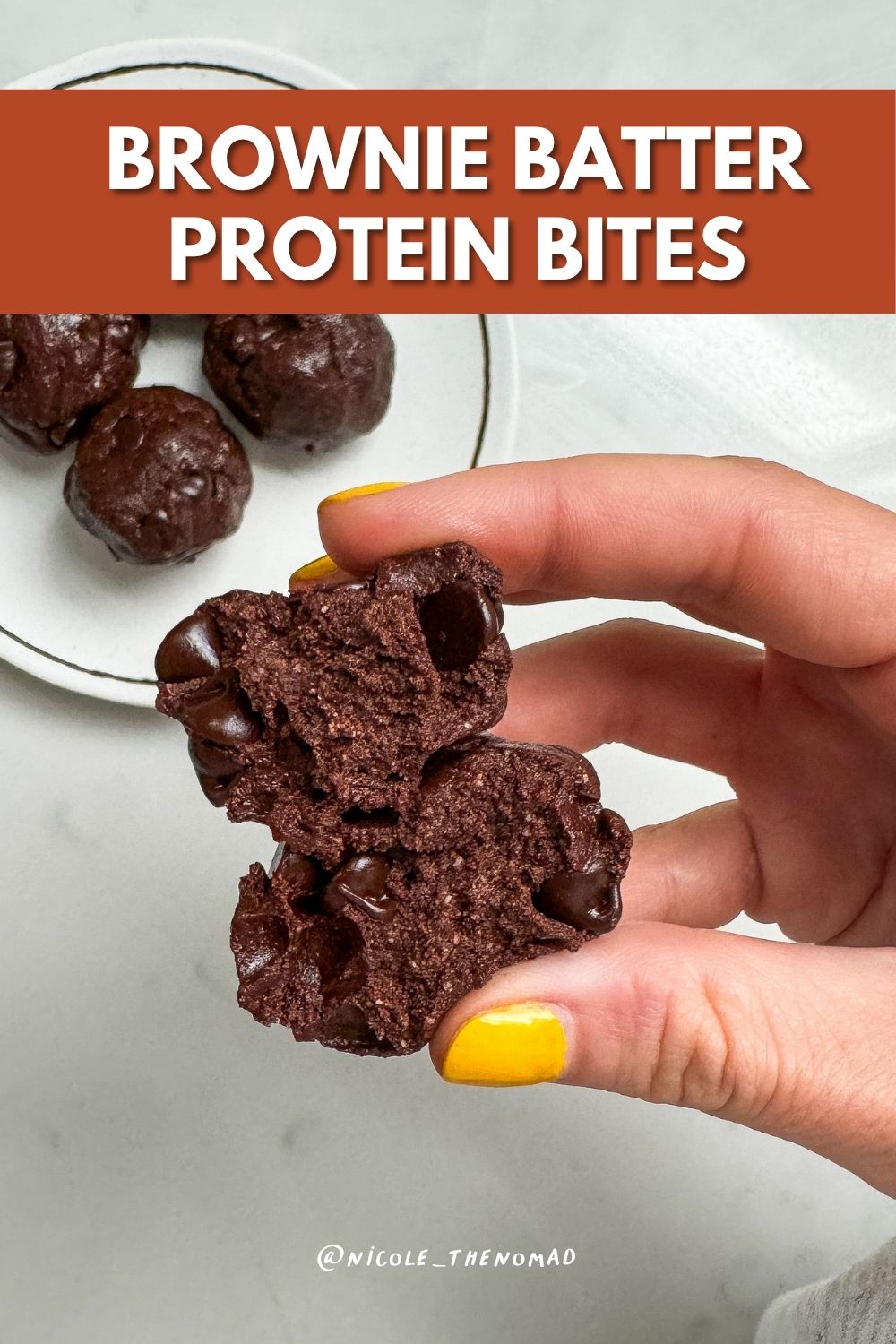 Brownie Batter Protein Bites