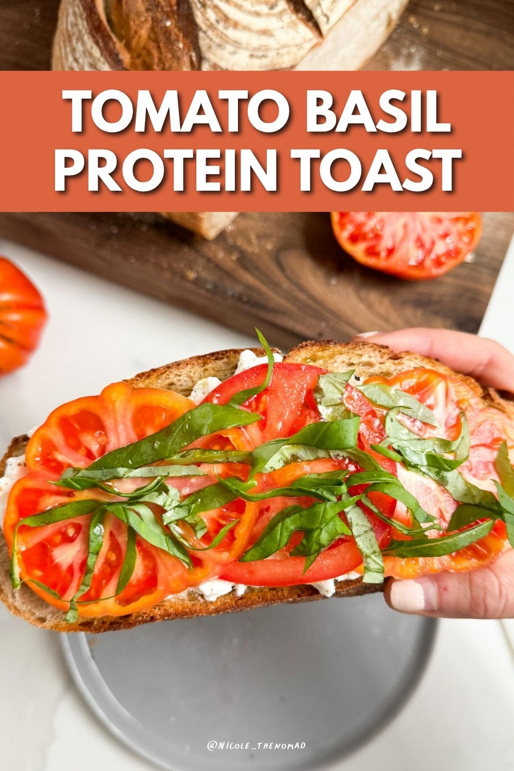TOMATO Basil protein toast