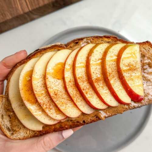 cinnamon honey apple toast