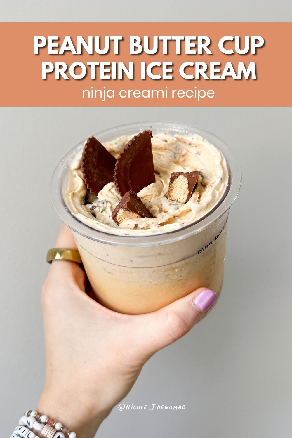 peanut butter cup protein ice cream