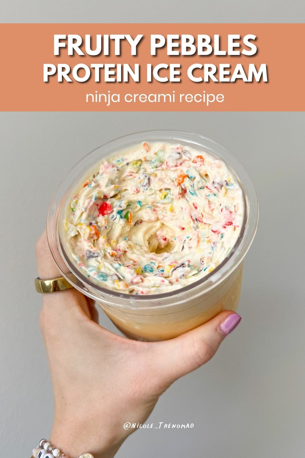 fruity pebbles protein ice cream