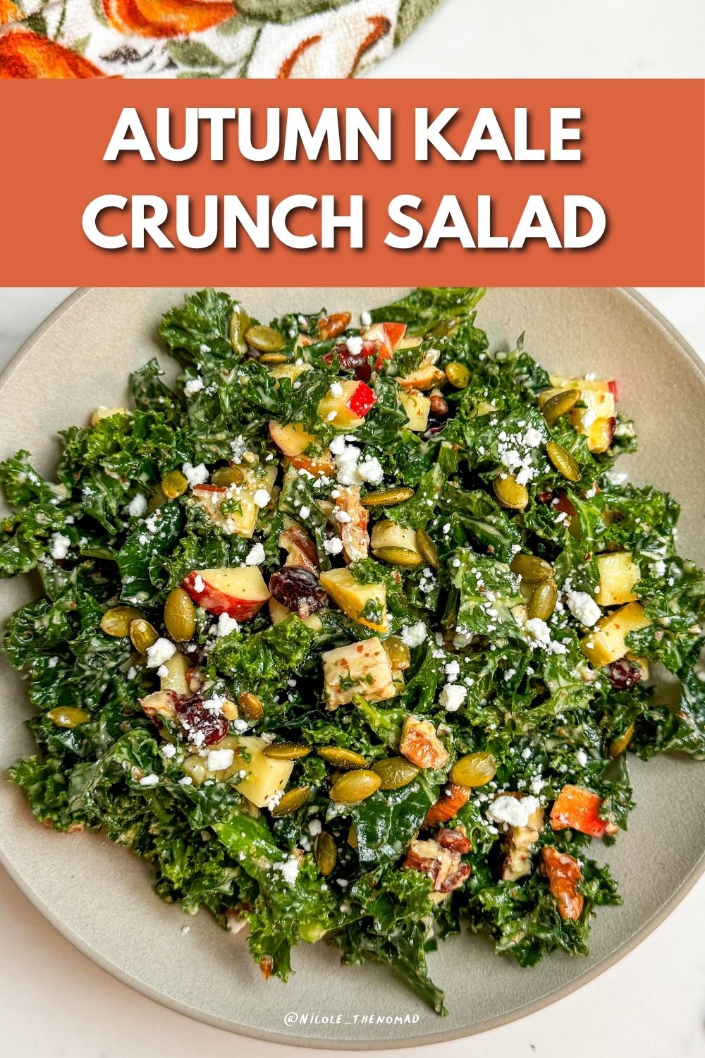 autumn kale crunch salad