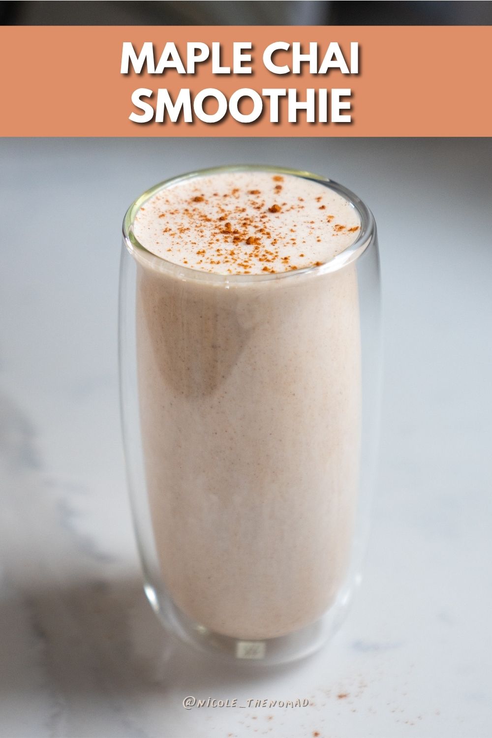 maple chai smoothie