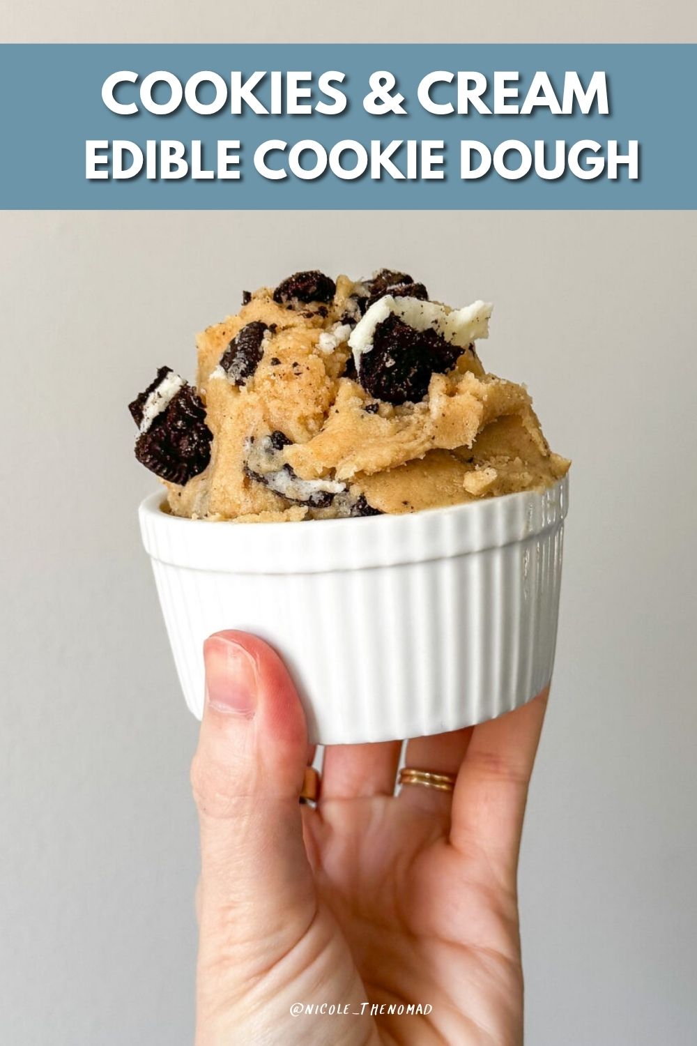 cookies and cream edible cookie dough