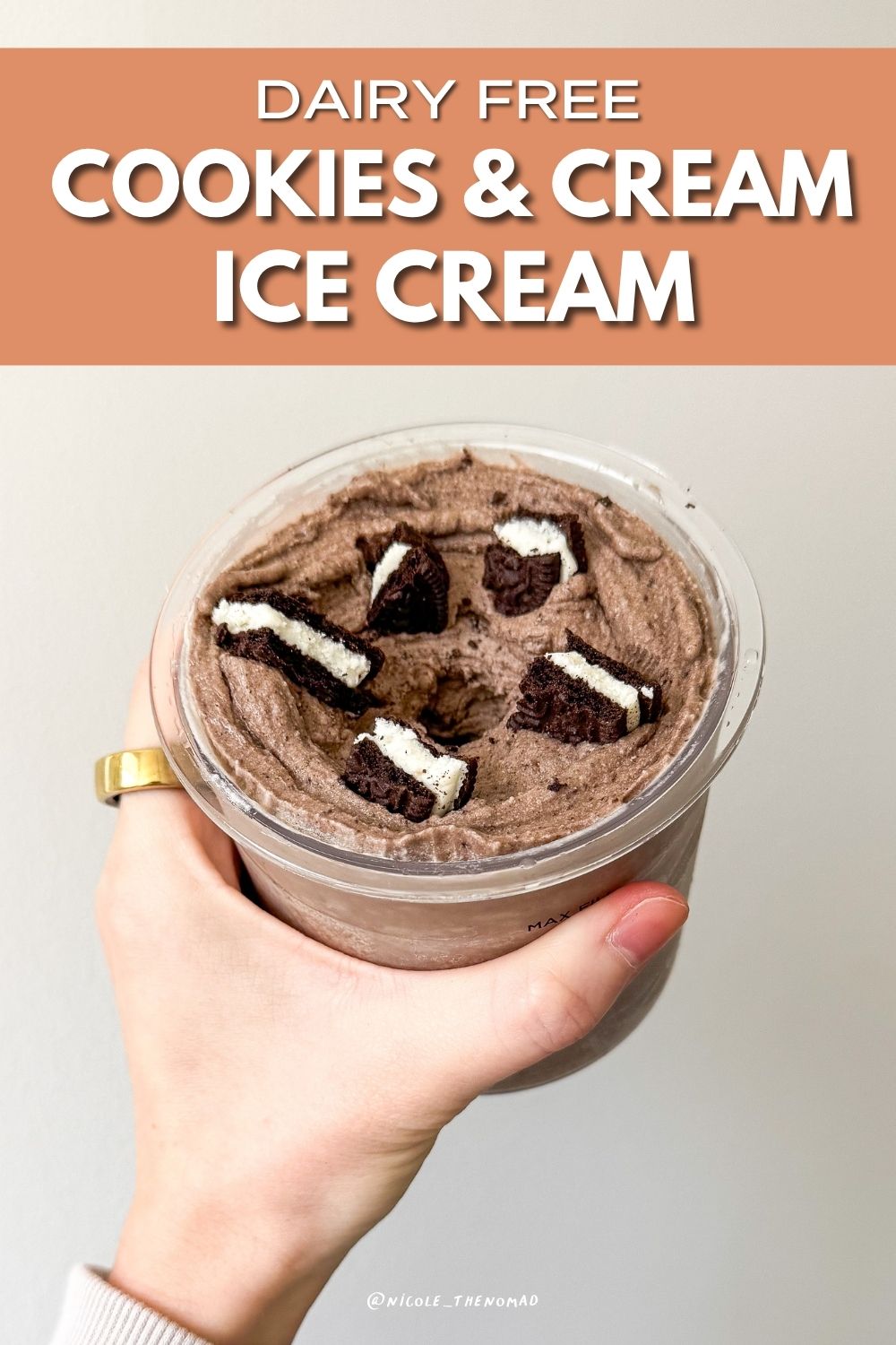dairy free cookies and cream ice cream