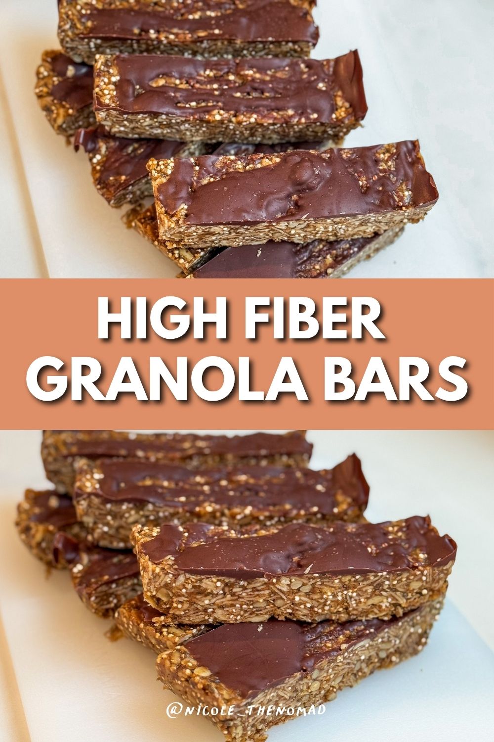 high fiber granola bars