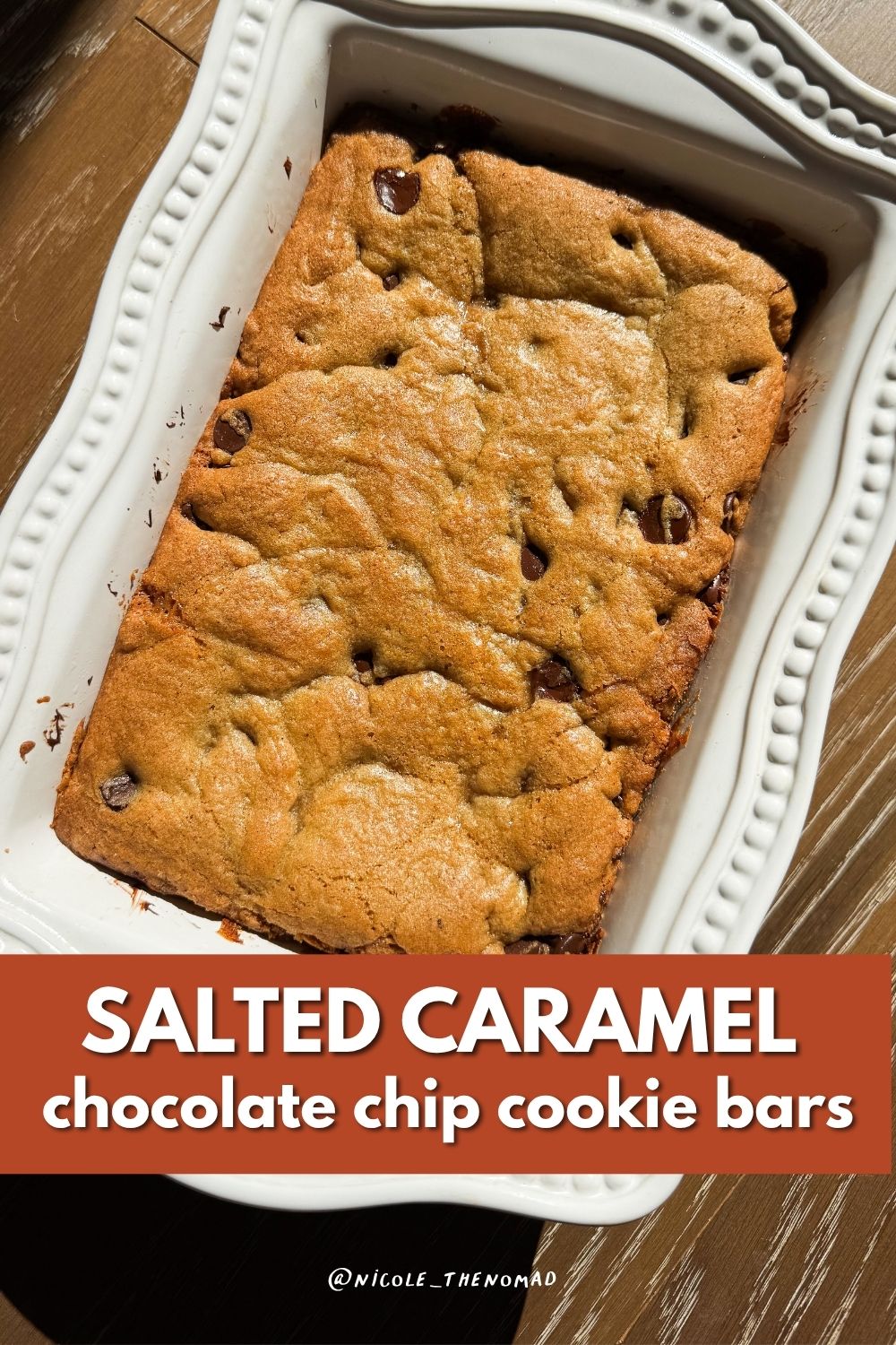 salted caramel chocolate chip cookie bars