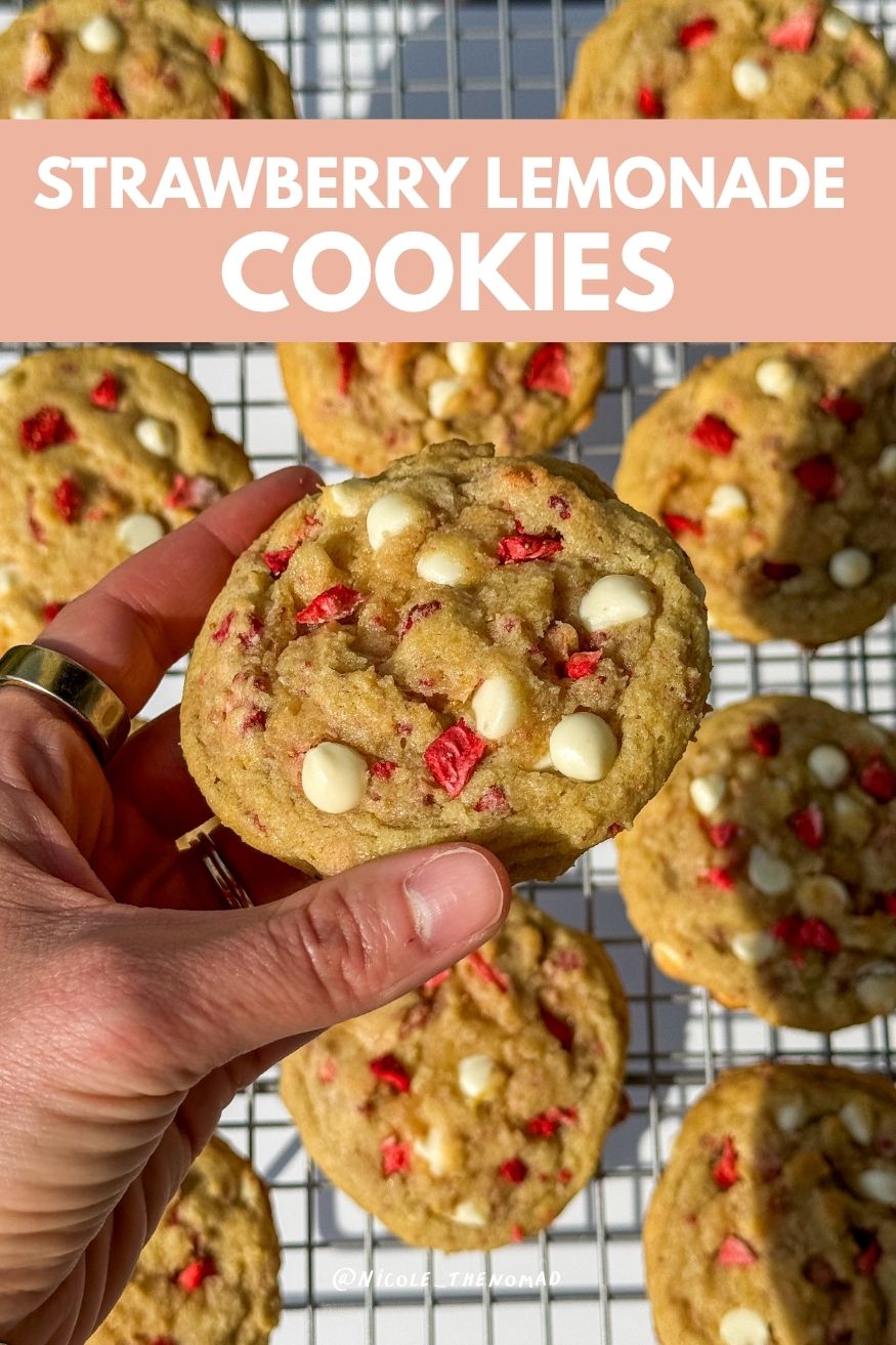 strawberry lemonade cookies for summer