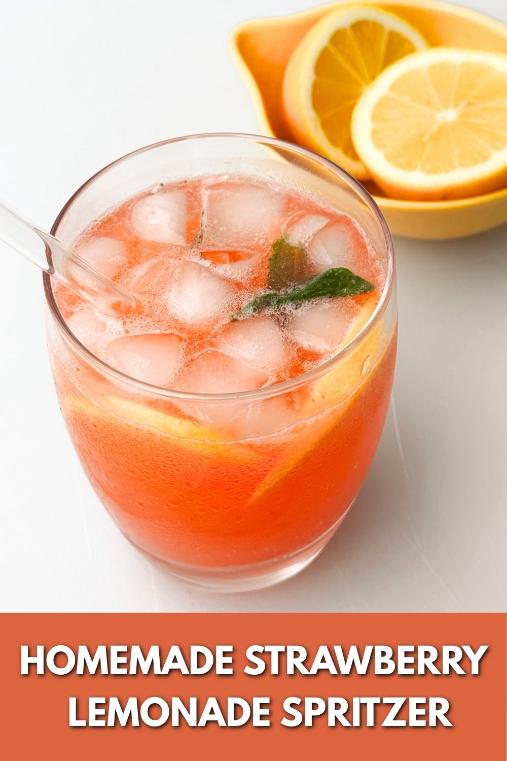 strawberry lemonade in summer