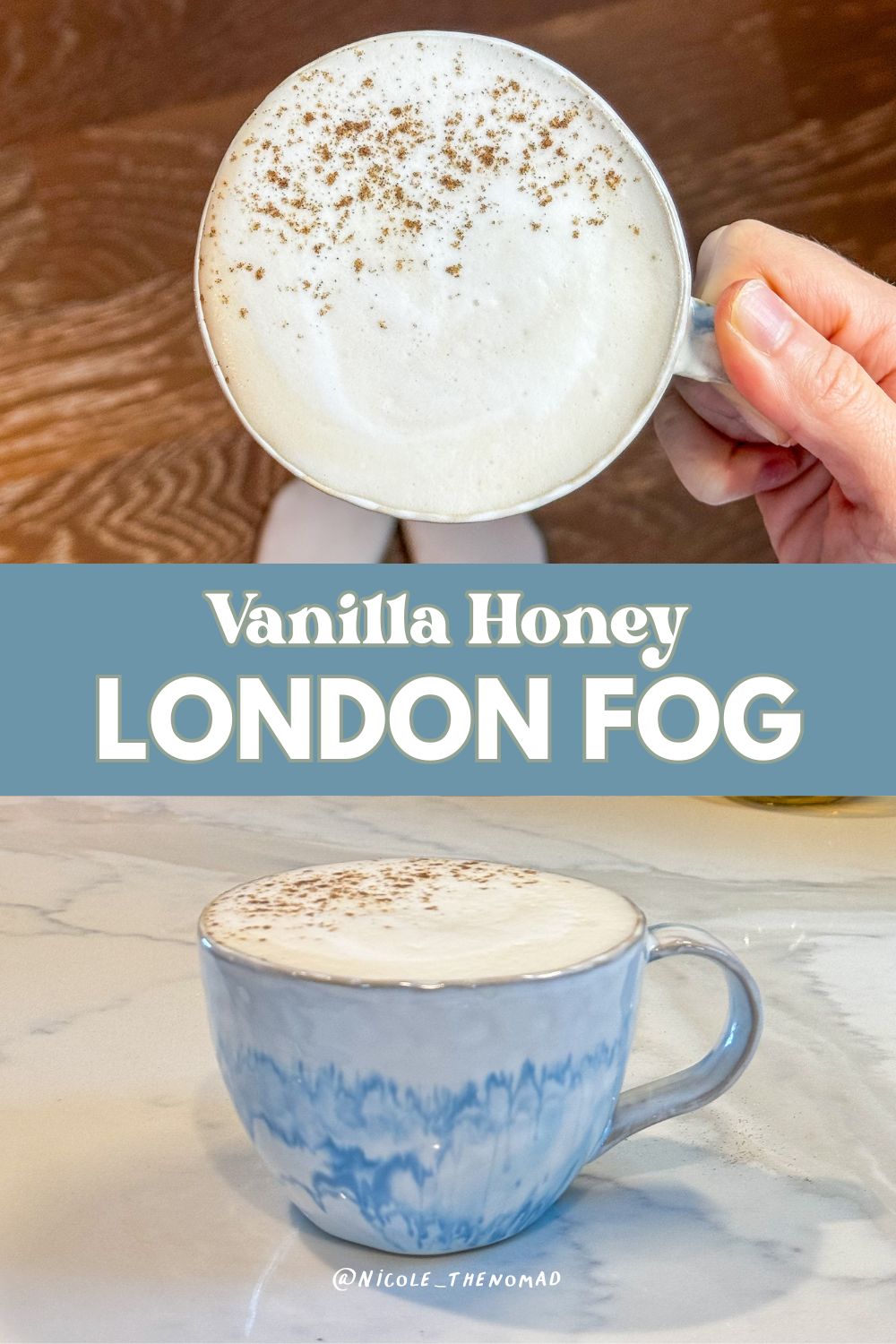 vanilla honey London fog drink
