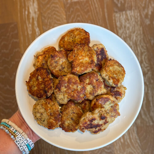 plate of kid friendly homemade chicken nuggets