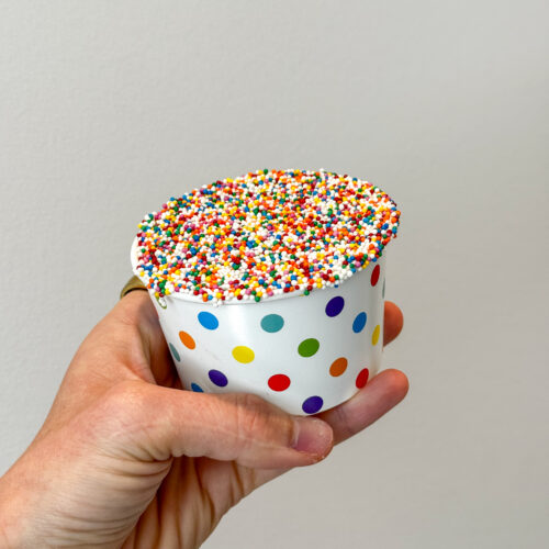 single dot cake brownie