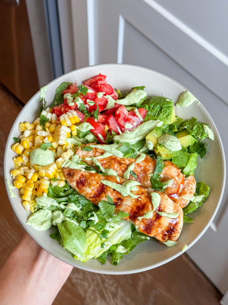 Southwest bbq chicken salad