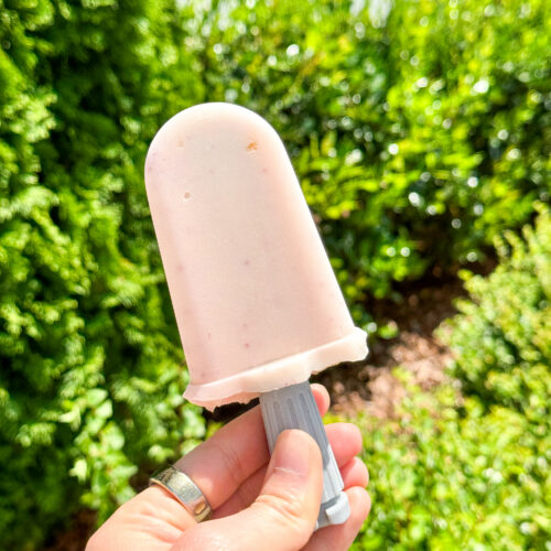 hydrating peach popsicle