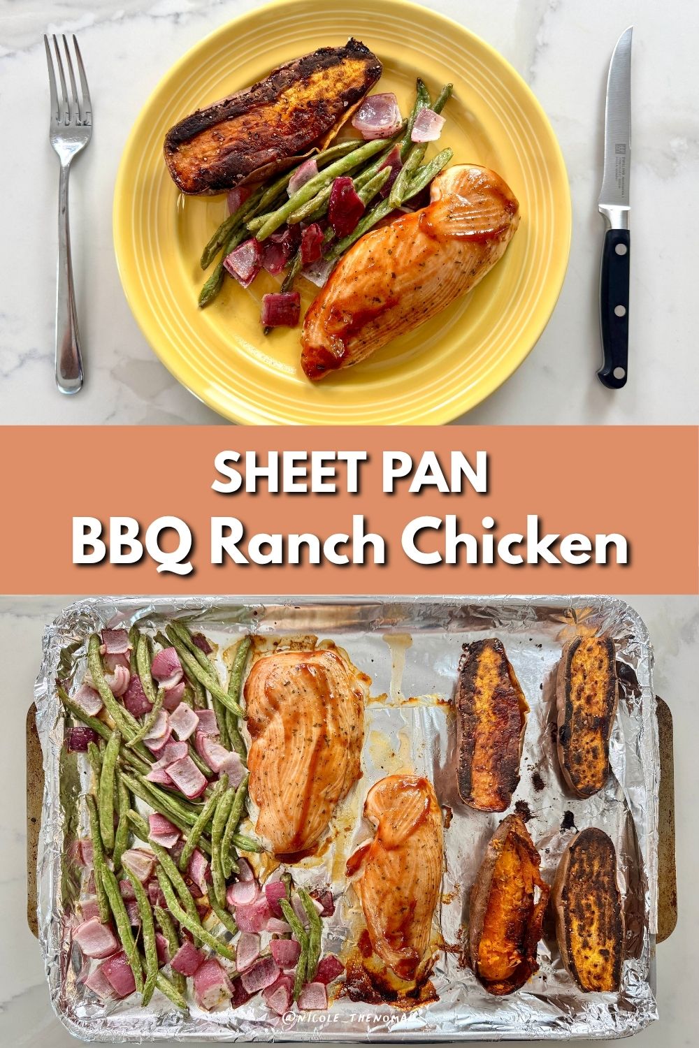 sheet pan bbq ranch chicken