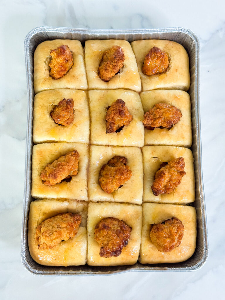 cinnamon honey butter chicken nugget rolls