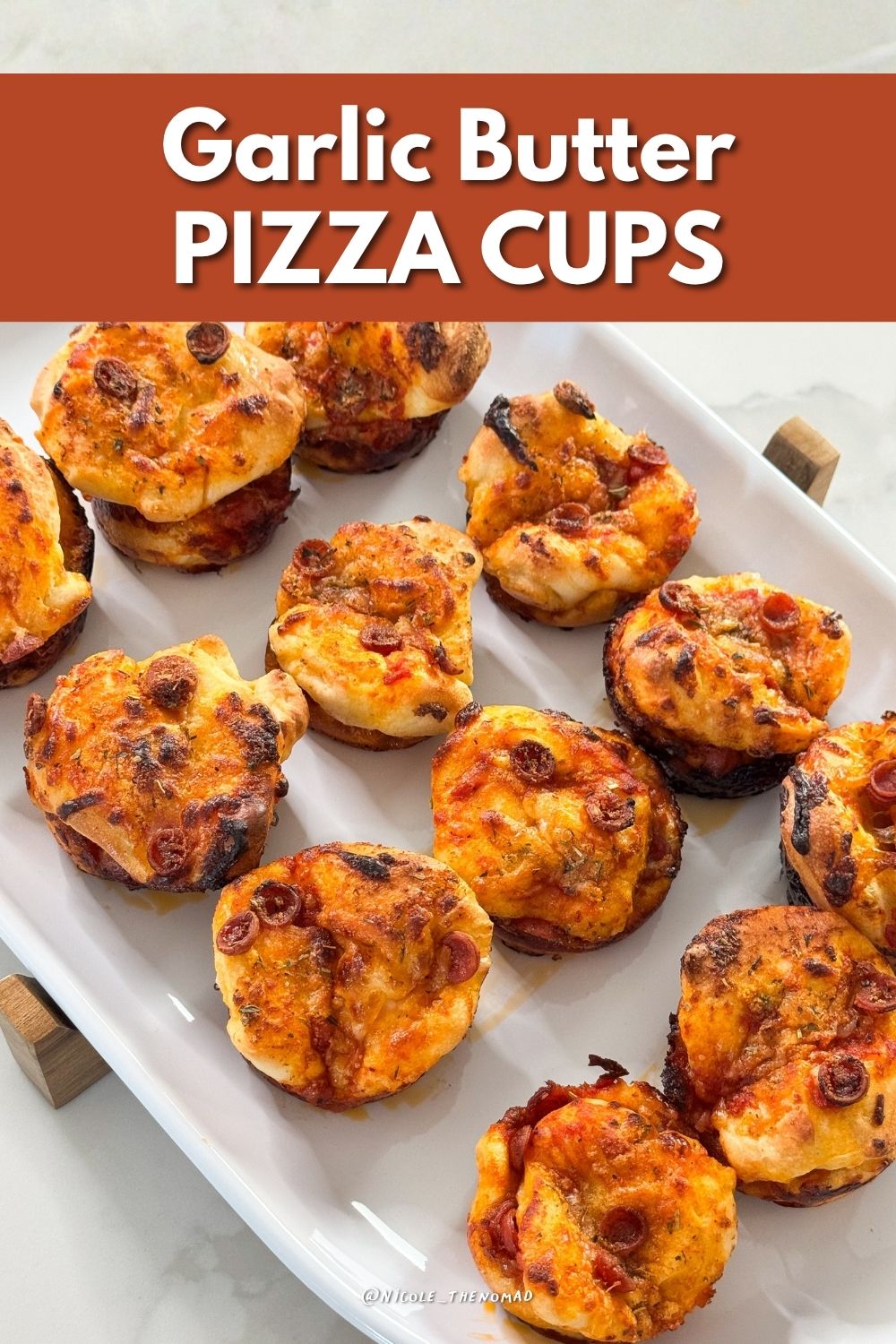 garlic butter pizza cups