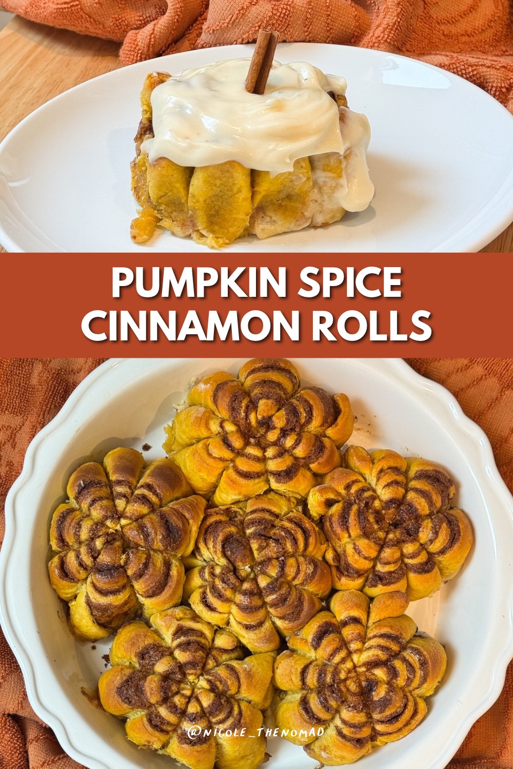 Pumpkin Spice Cinnamon Rolls