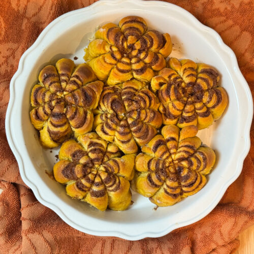 pumpkin spice cinnamon rolls not frosted