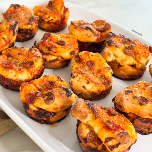 garlic butter pizza cups
